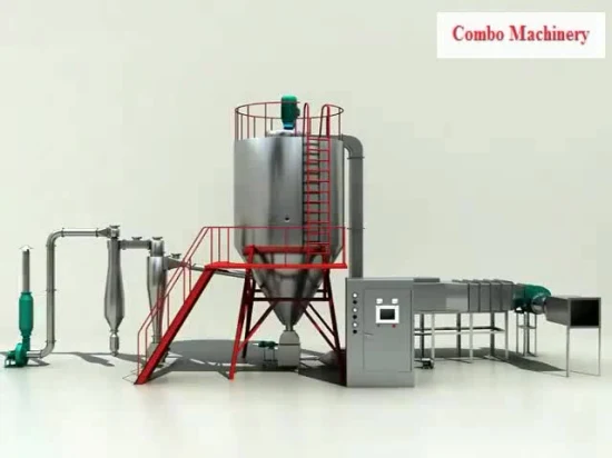 Máquina de procesamiento de secado de harina en polvo de crema de leche de coco
